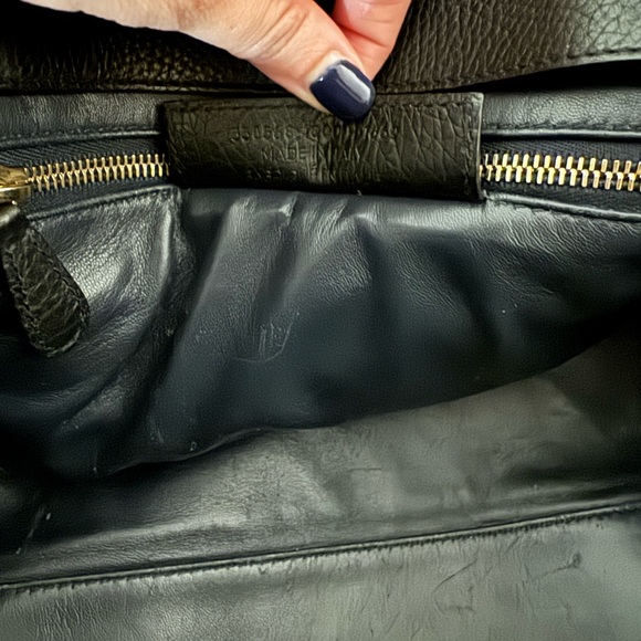 Balenciaga tube round bag in black leather - Picture 12 of 13